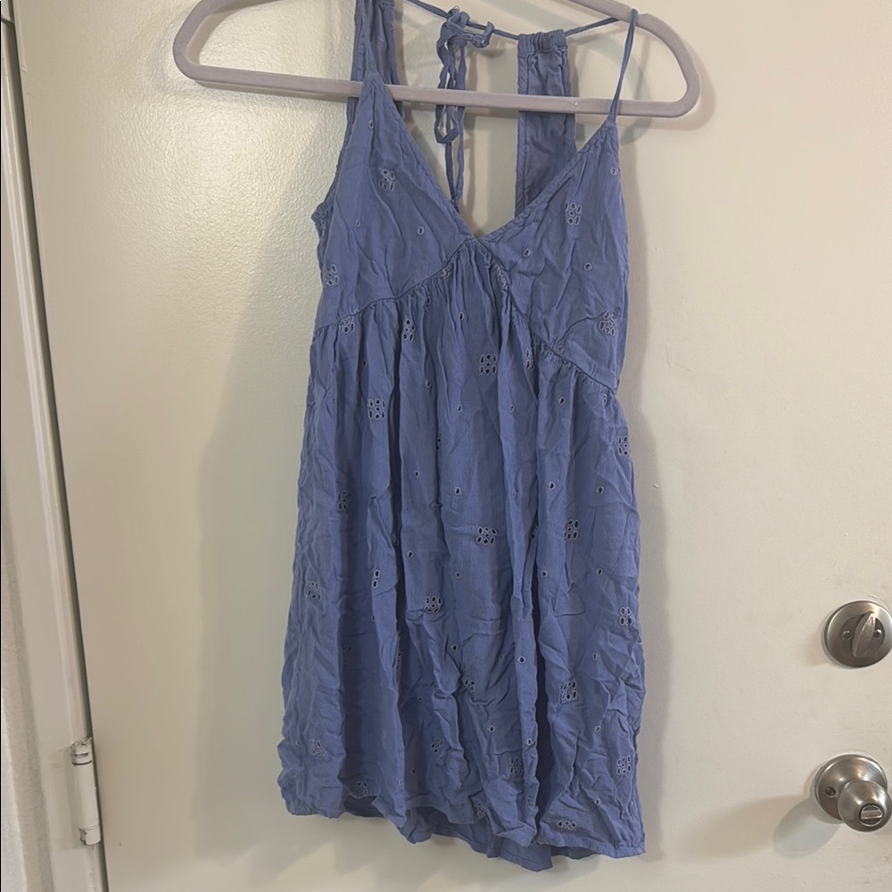 Blue Eyelet Sundress